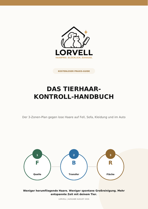 Cover des Lorvell Tierhaar-Kontroll-Handbuchs